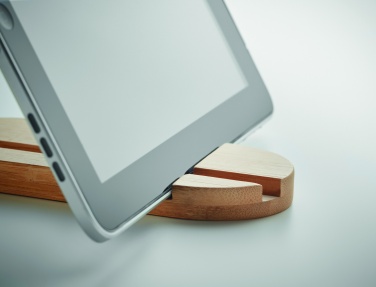 Logo trade promotional item photo of: Bamboo tablet/smartphone stand