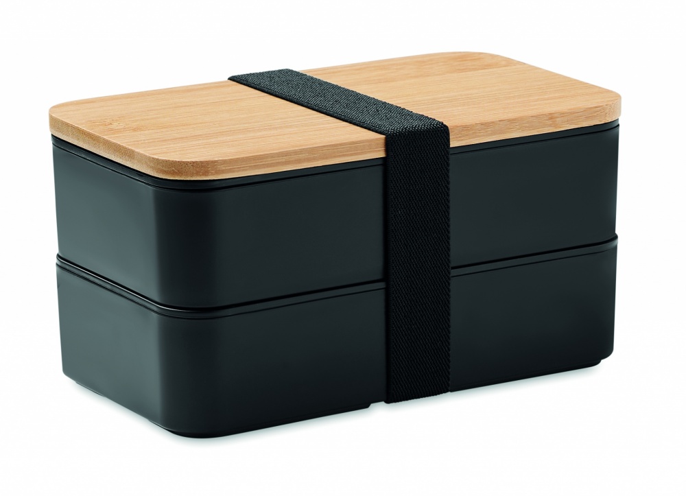 Logo trade promotional gifts picture of: Lunch box in PP and bamboo lid