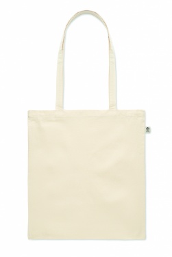 Logo trade promotional merchandise picture of: Organic cotton shopping bag