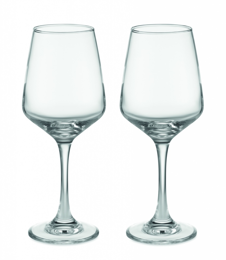 Logotrade promotional item picture of: Set of 2 wine glasses