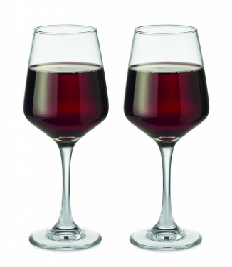 Logotrade business gift image of: Set of 2 wine glasses