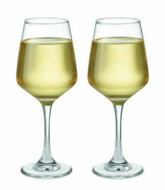 Logo trade promotional gifts picture of: Set of 2 wine glasses