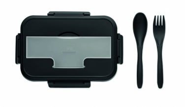 Logo trade promotional merchandise photo of: Lunch box with cutlery in PP