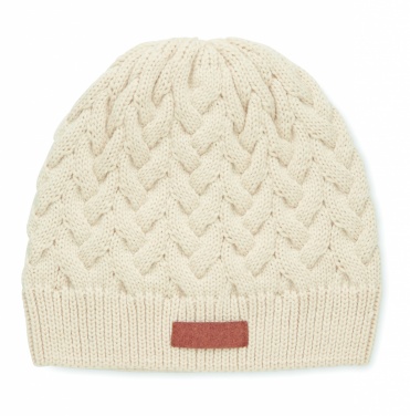 Logotrade corporate gift picture of: Cable knit beanie in RPET