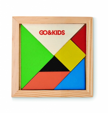 Logotrade advertising product image of: Tangram puzzle in wood