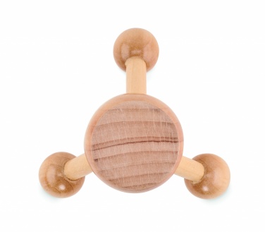 Logo trade advertising products picture of: Hand held massager in wood