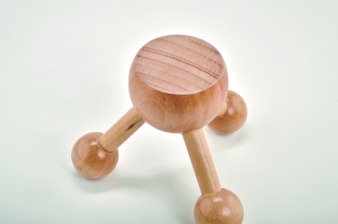 Logo trade corporate gifts picture of: Hand held massager in wood