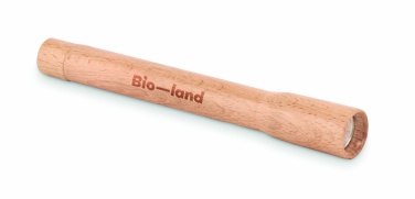 Logo trade promotional giveaways image of: Wooden torch with COB light