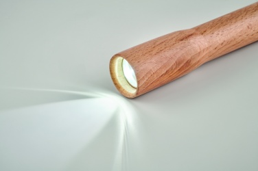 Logotrade promotional item picture of: Wooden torch with COB light