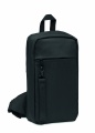 Cross chest bag in 600D Rpet, Black