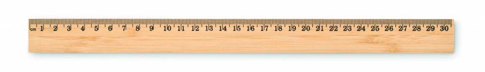 Logo trade promotional product photo of: Ruler in bamboo 30 cm