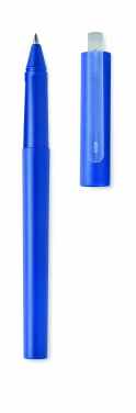 Logo trade promotional giveaway photo of: RPET blue gel ink ball pen