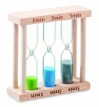 Set of 3 wooden sand timer, Wood