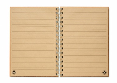 Logotrade promotional gift image of: A5 ring bound Bamboo notebook