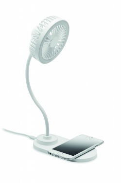 Logotrade promotional product picture of: Desktop charger fan with light