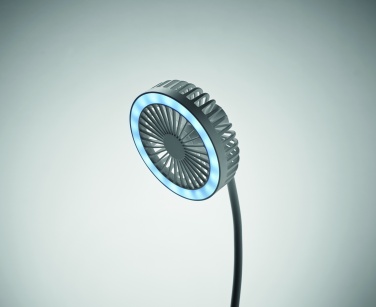 Logotrade business gift image of: Desktop charger fan with light