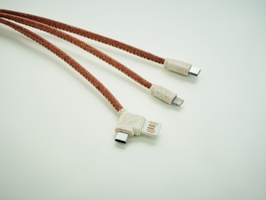 Logotrade promotional giveaway image of: 3 in 1 charging cable in cork