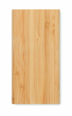 Logo trade business gifts image of: 6000 mAh Bamboo power bank