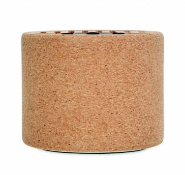 Logotrade promotional gift image of: Round cork wireless speaker