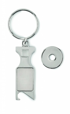 Logotrade advertising products photo of: Euro Token key ring Porvoo