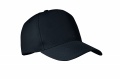 RPET 5 panel baseball cap, Black