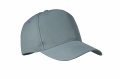 RPET 5 panel baseball cap, Grey