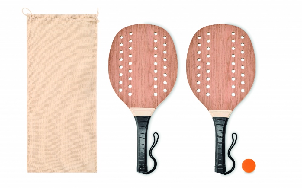 Logotrade promotional product image of: Rosewood beach tennis set