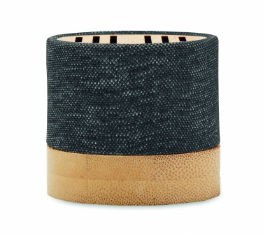 Logo trade promotional items image of: Bamboo RPET wireless speaker