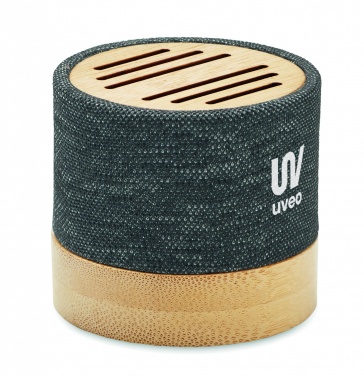 Logotrade promotional gift picture of: Bamboo RPET wireless speaker