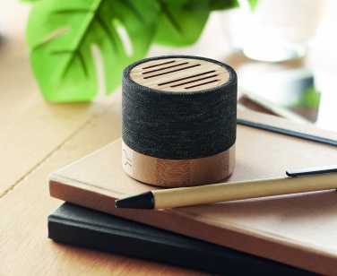 Logotrade corporate gifts photo of: Bamboo RPET wireless speaker