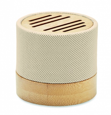 Logotrade promotional giveaways photo of: Bamboo RPET wireless speaker