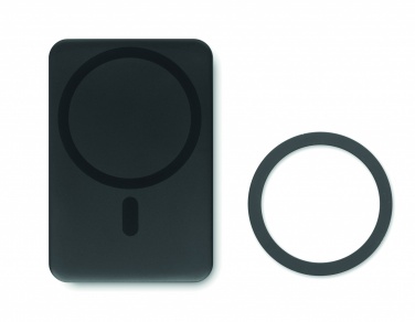 Logotrade promotional gift picture of: Magnetic wireless charger 15W powerbank 5000 mAh