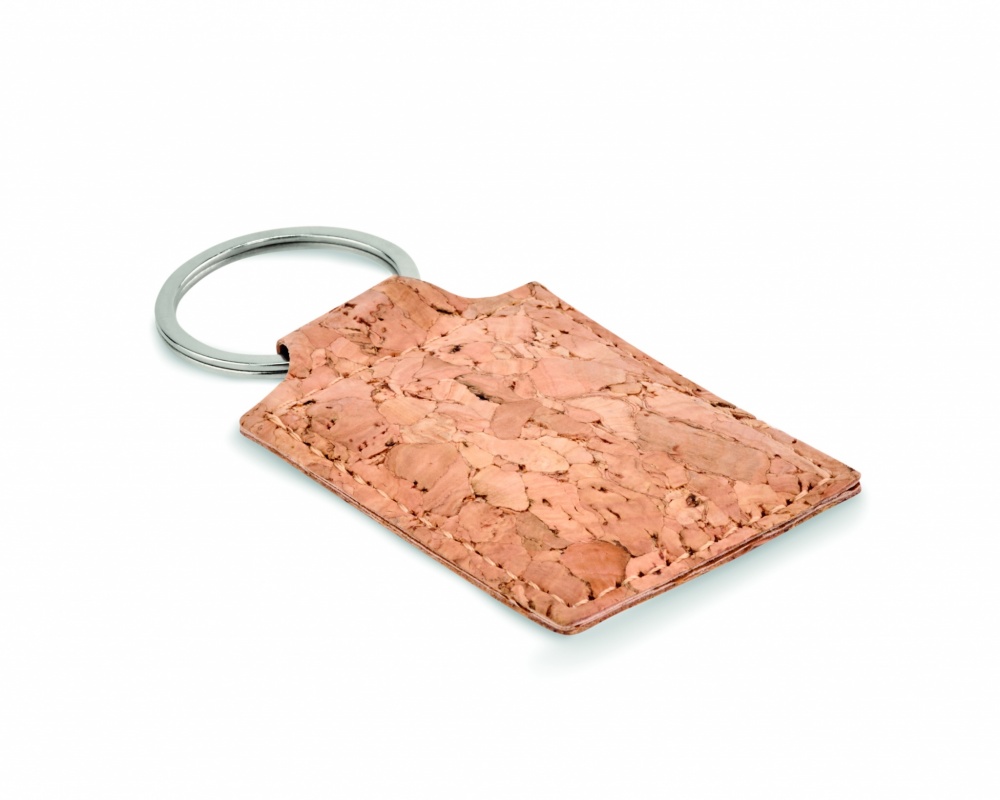 Logotrade promotional merchandise photo of: Rectangular cork key ring Imatra