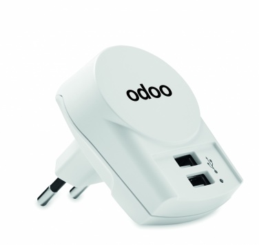 Logo trade corporate gifts picture of: Skross Euro USB Charger (2xA) 12W