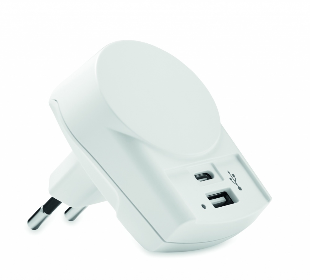 Logo trade promotional gift photo of: Skross Euro USB Charger (AC)