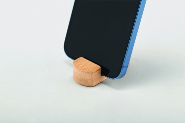 Logo trade promotional merchandise picture of: Mini bamboo phone stand