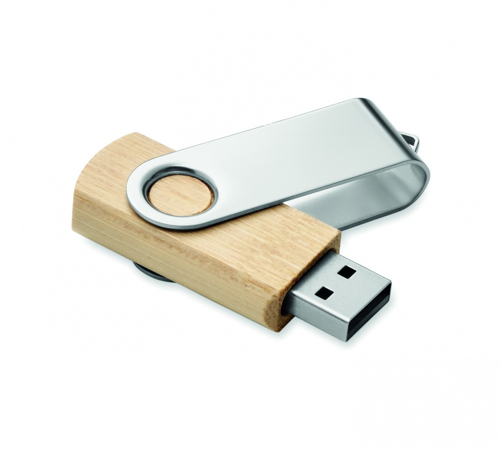 Logo trade promotional merchandise photo of: Techmate bamboo USB 16GB       MO6898-40