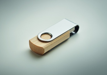 Logo trade corporate gifts image of: Techmate bamboo USB 16GB       MO6898-40