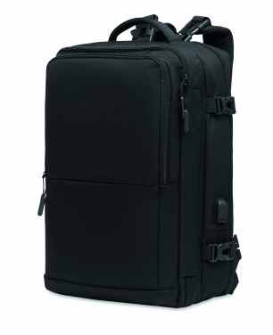 Logo trade corporate gifts image of: Backpack 600D RPET