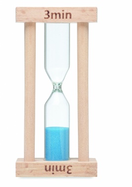 Logotrade promotional giveaway image of: Wooden sand timer 3 minutes