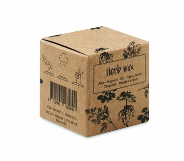 Logo trade promotional item photo of: Herb seed bomb in carton box