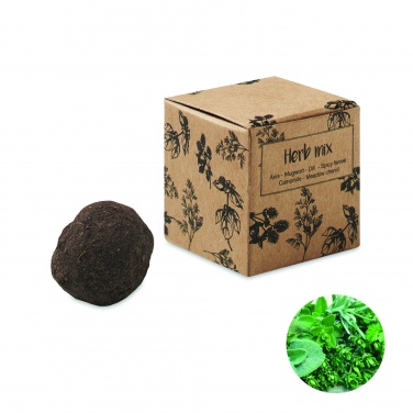 Logo trade corporate gift photo of: Herb seed bomb in carton box