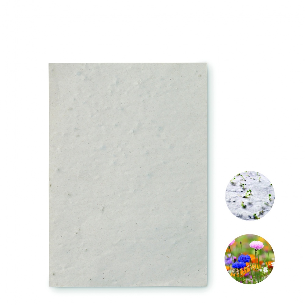 Logotrade promotional item picture of: A6 wildflower seed paper sheet