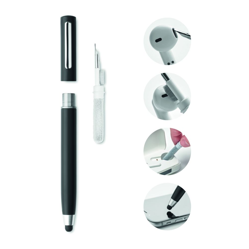 Logo trade advertising products image of: Stylus pen TWS cleanning set