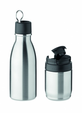 Logo trade business gift photo of: 2 in 1 double wall bottle 500ml