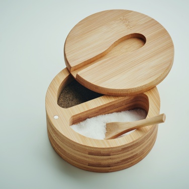 Logotrade corporate gift picture of: Salt and pepper bamboo box