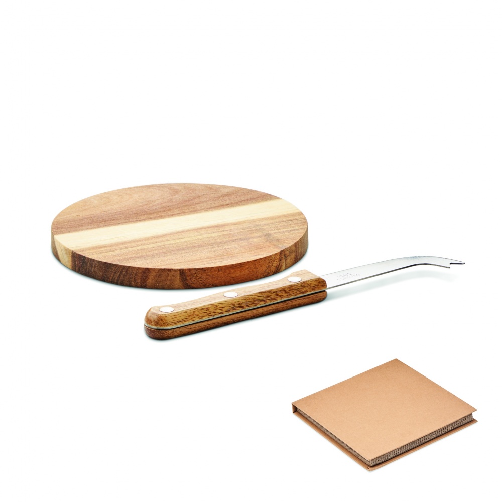 Logo trade business gift photo of: Acacia cheese board set Dresden