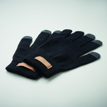 Logo trade corporate gifts image of: RPET tactile gloves