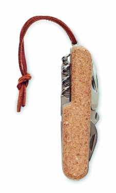 Logo trade corporate gifts image of: Multi tool pocket knife cork