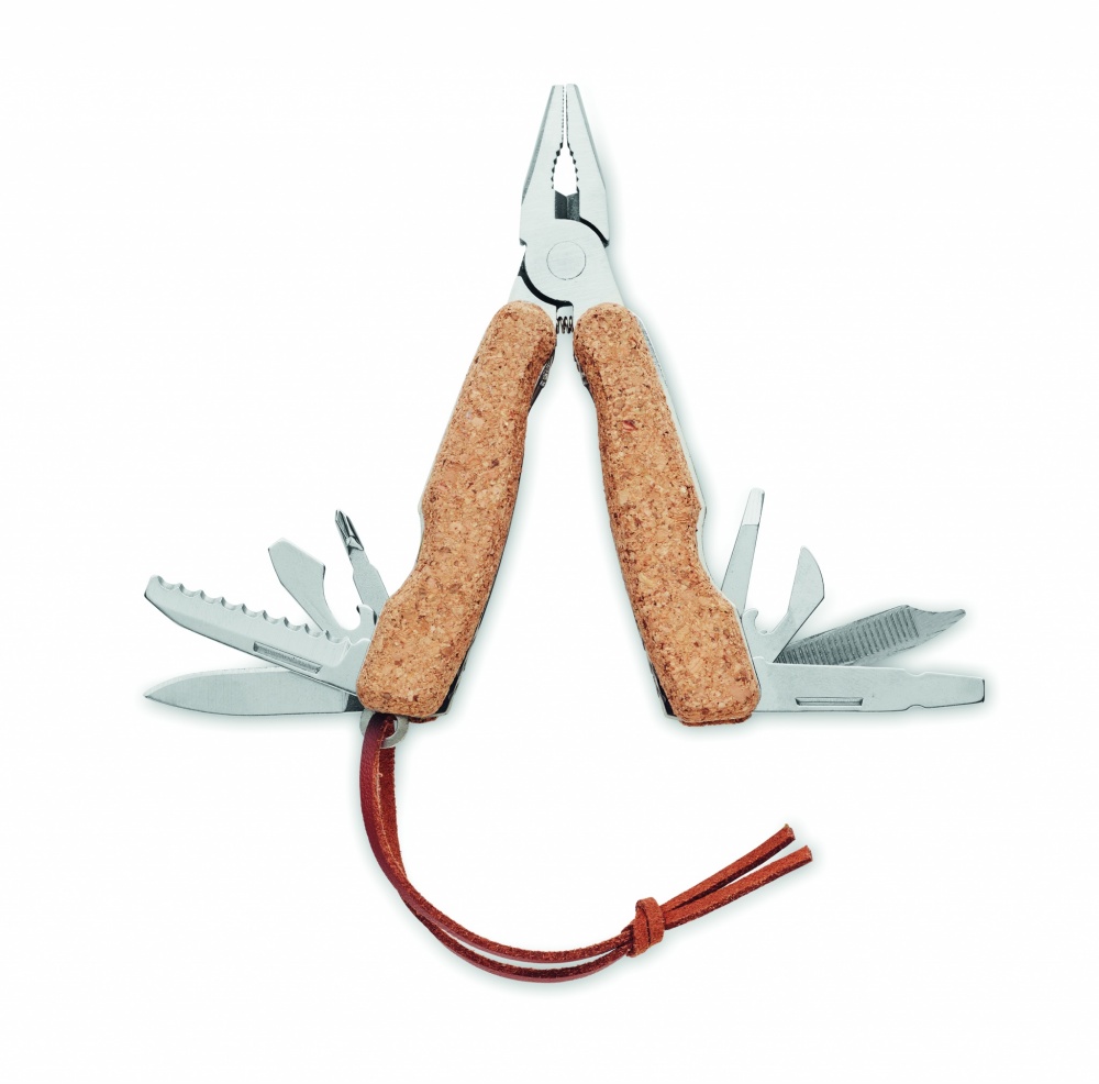 Logotrade business gift image of: Multi tool pocket knife cork